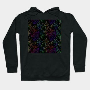 Rainbow Sketchy Lines Hoodie